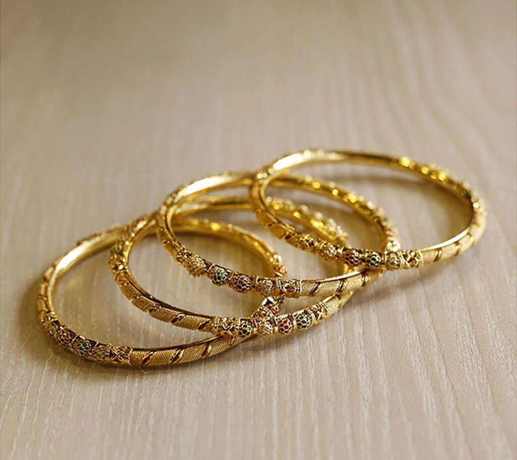 Indian gold plated bangles(4 pc)