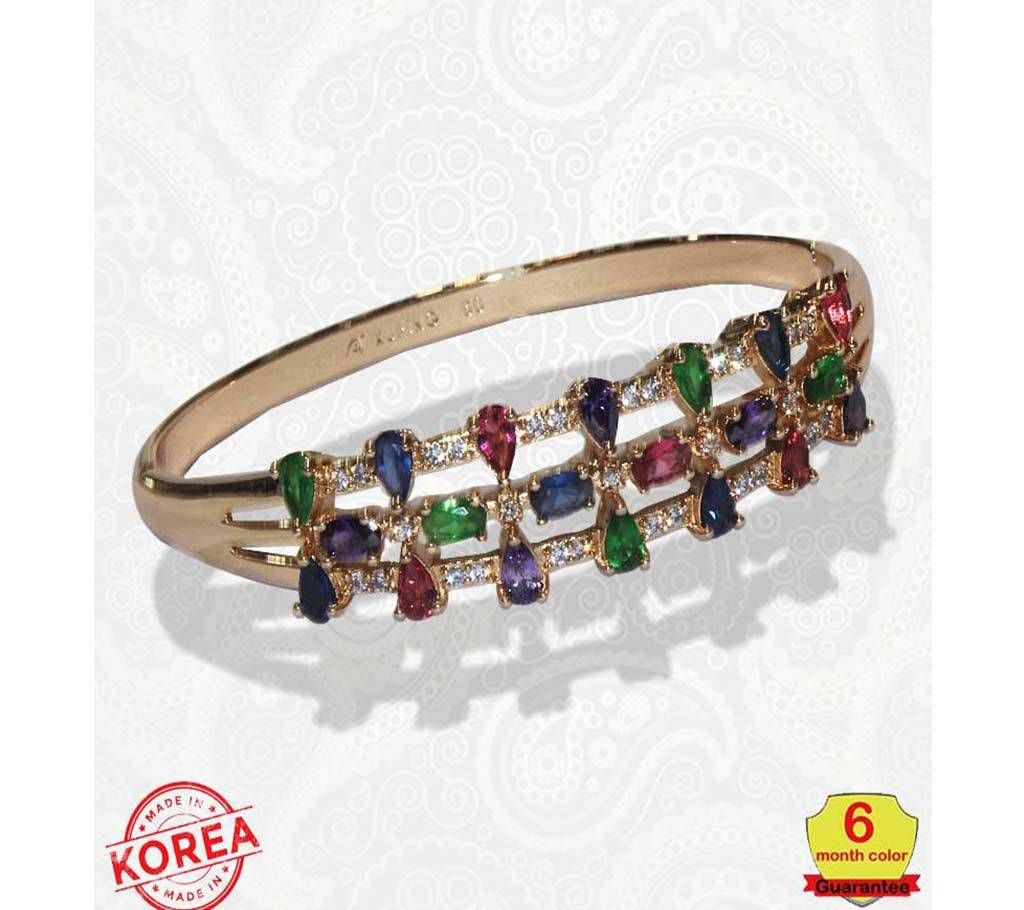 Gold Plated Stone Setting Ladies Bracelet 12