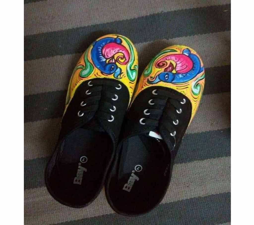 rickshaw painting Ladies shoe
