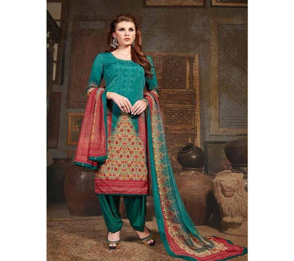 Unstitched Replica RAKHI Silk Salwar Kameez