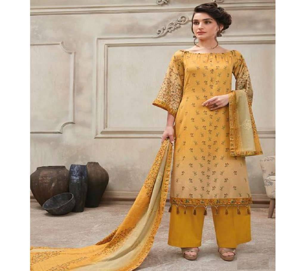 Jinaam Camlin - 8536 Unstitched Cotton Suit