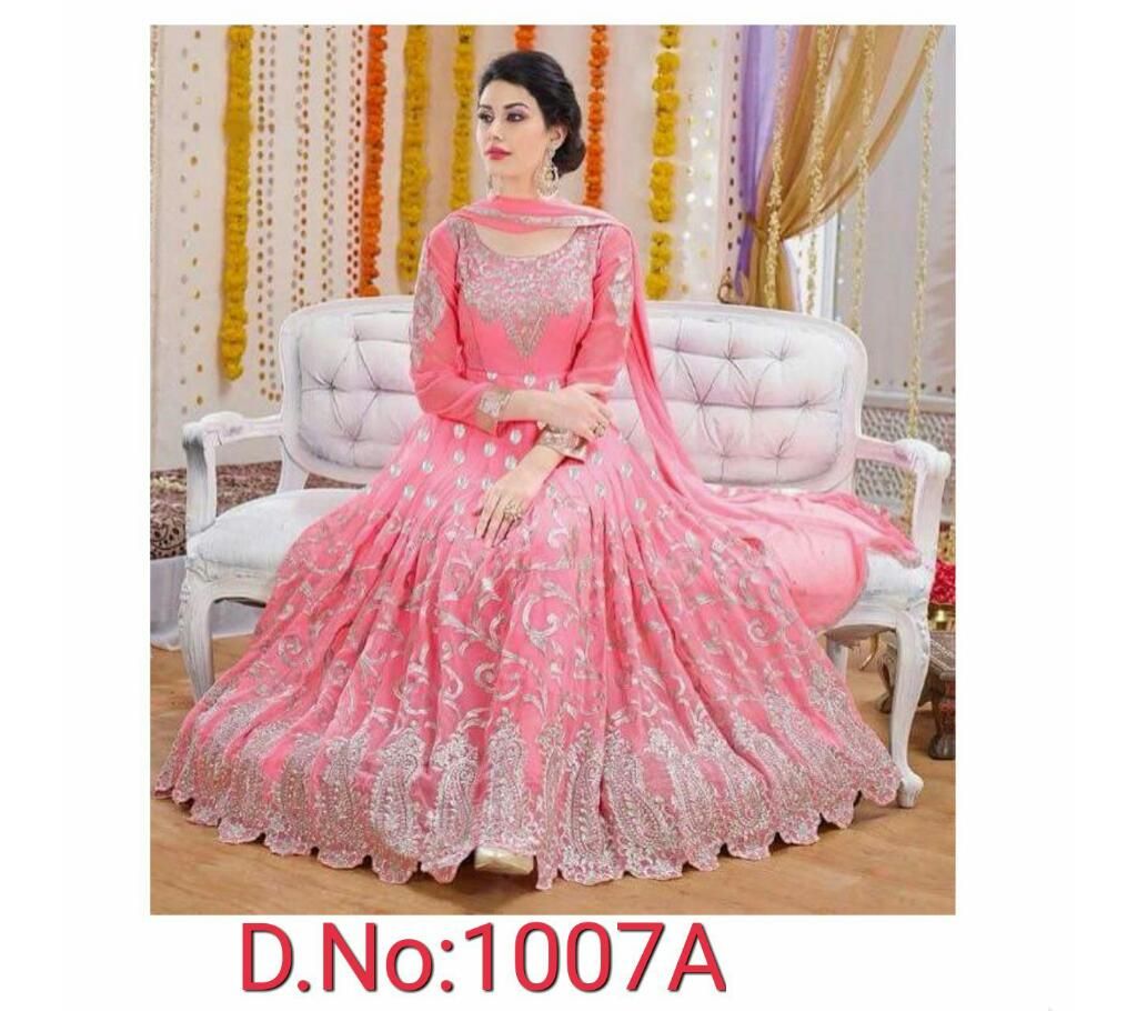 Unstitched Georgette Replica Long Suit