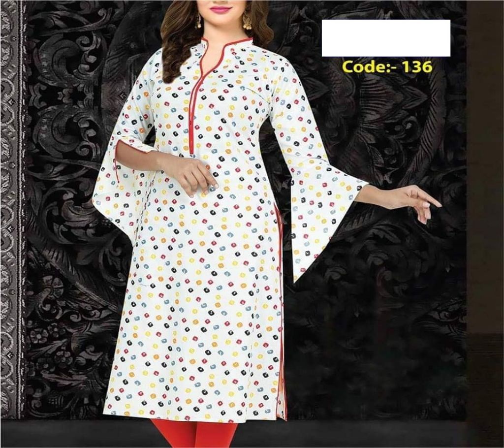 Ready Made Printed Cotton Single Kameez