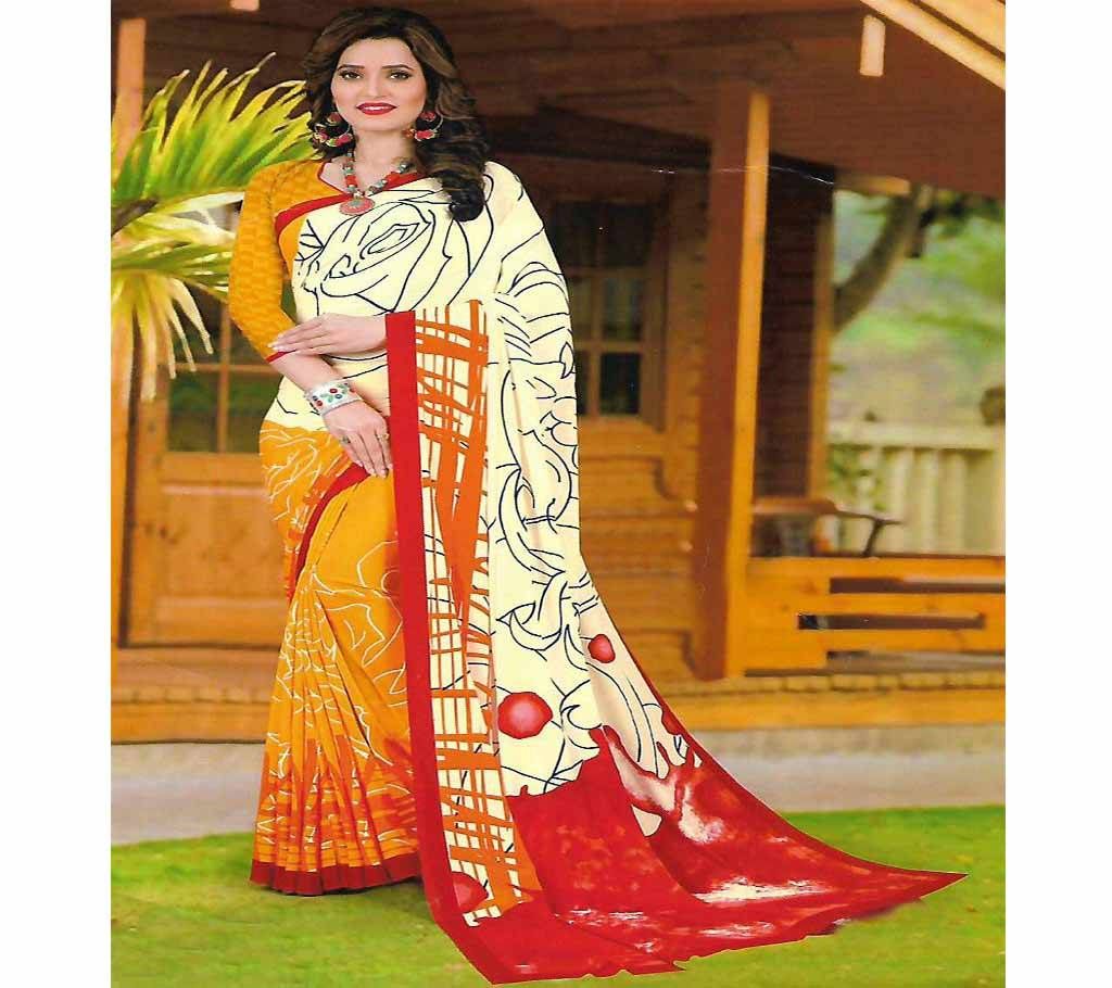Indian Silk Saree With Blous Piece