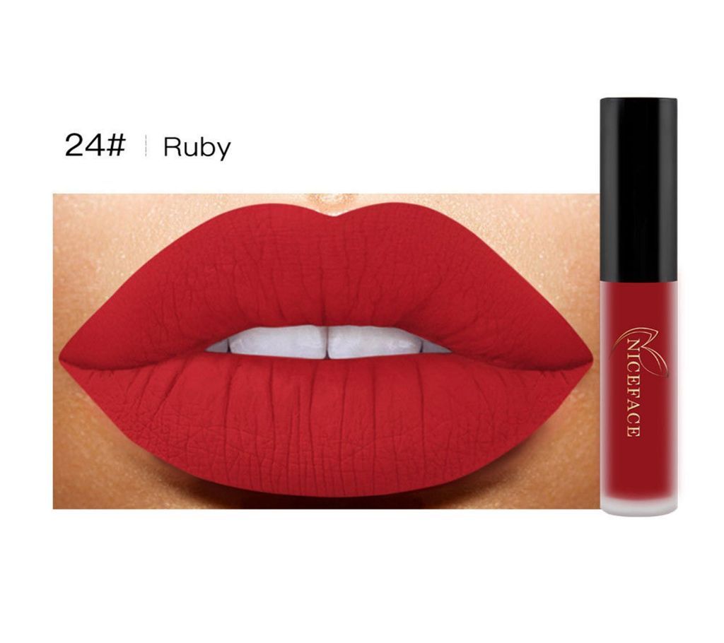 NICEFACE Matte Liquid Lipstick Lip Gloss - Shade 24-ELB1909-B9T3 5550 1A00