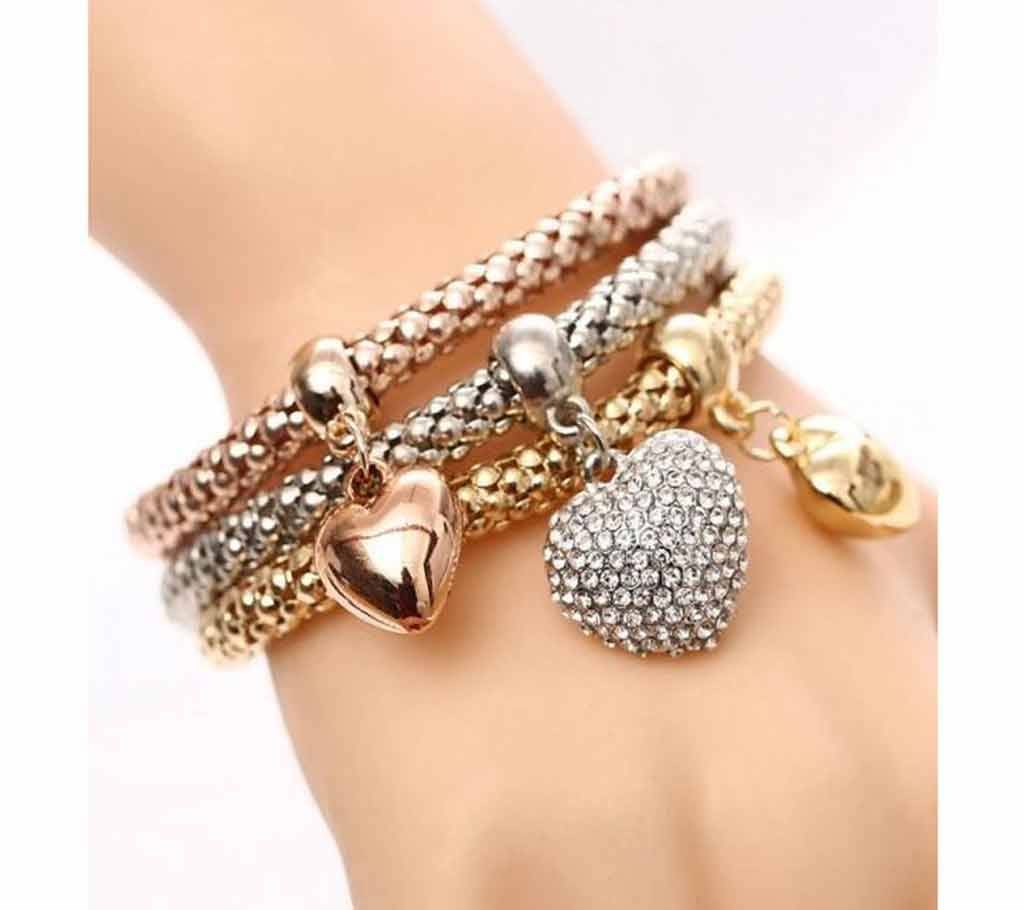 3Pcs/lot Gold Filled Elastic Bracelets