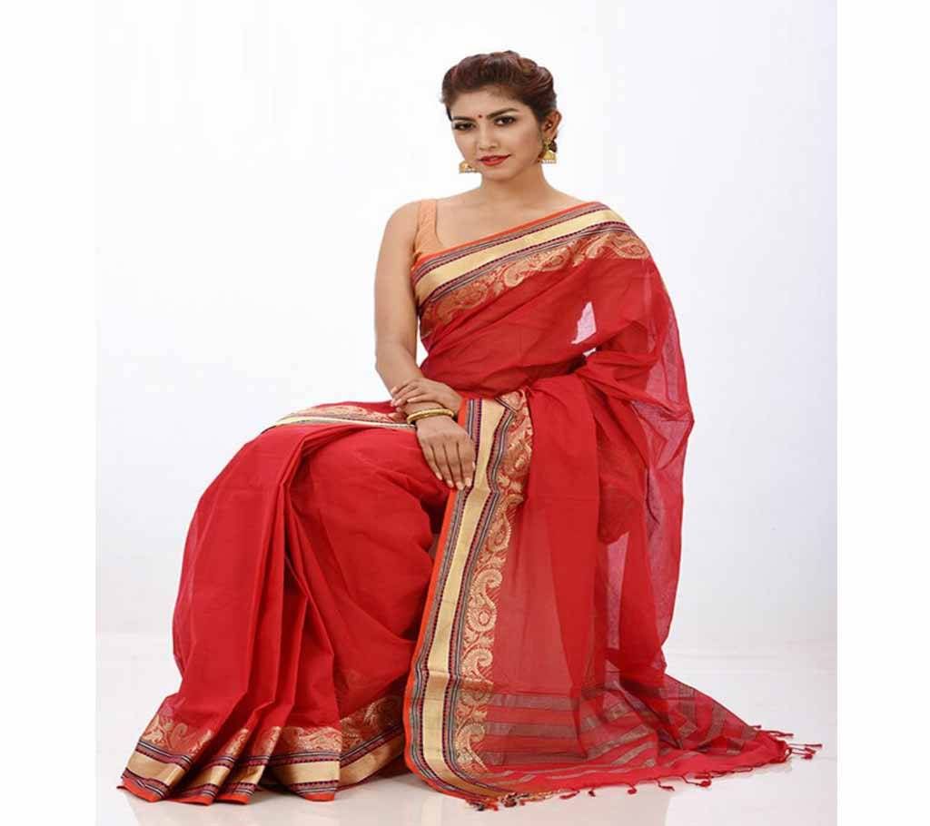 Tangail Cotton Jori Belvet Sharee