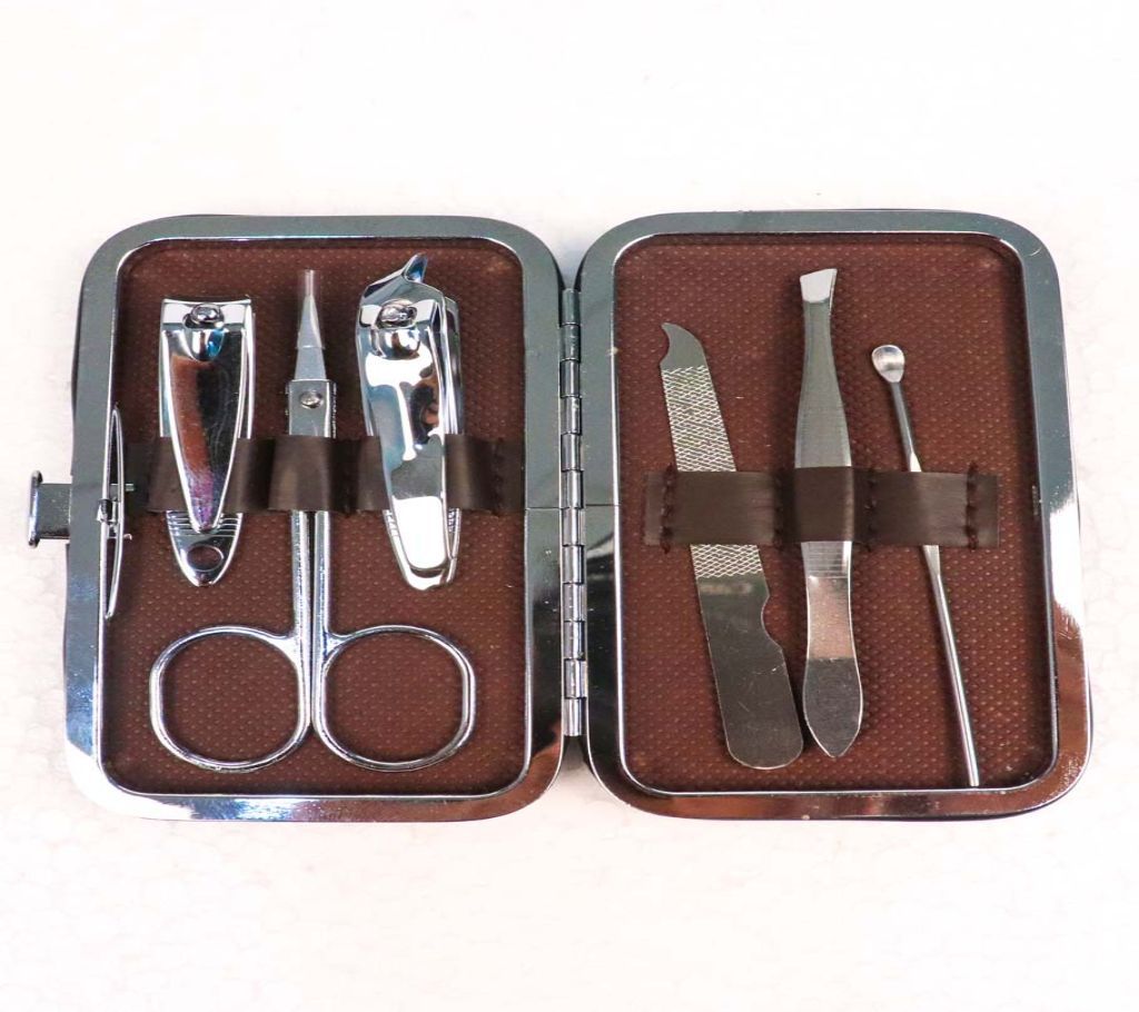 Professional Pedicure Set 6pcs Nail Clippers Cleaner Cuticle Grooming Kit Manicure Set with Case