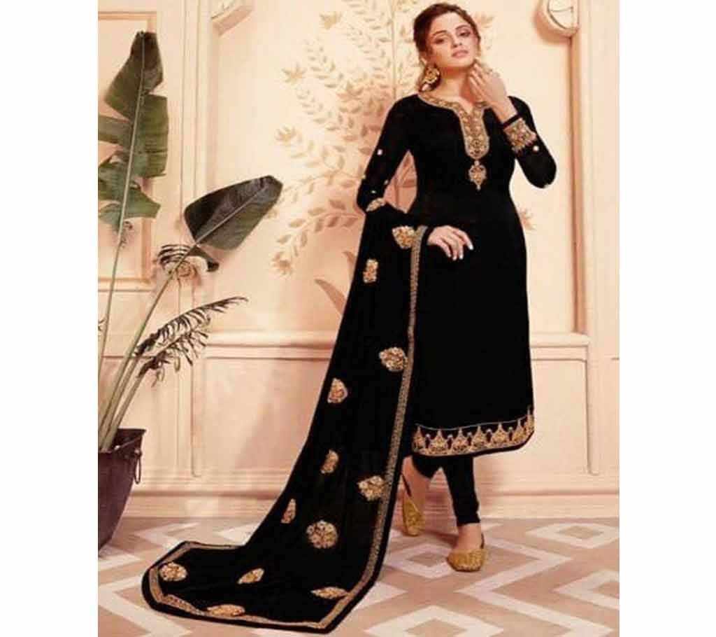 Unstitched Indian Weightless Soft Georgette Salwar Kameez Three Piece