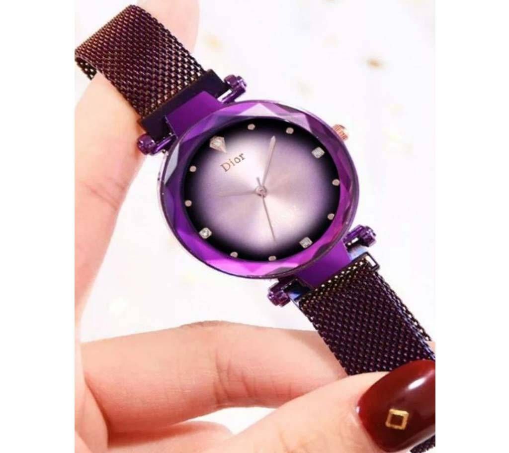 Ladies Analog Watch  - Purple - B24