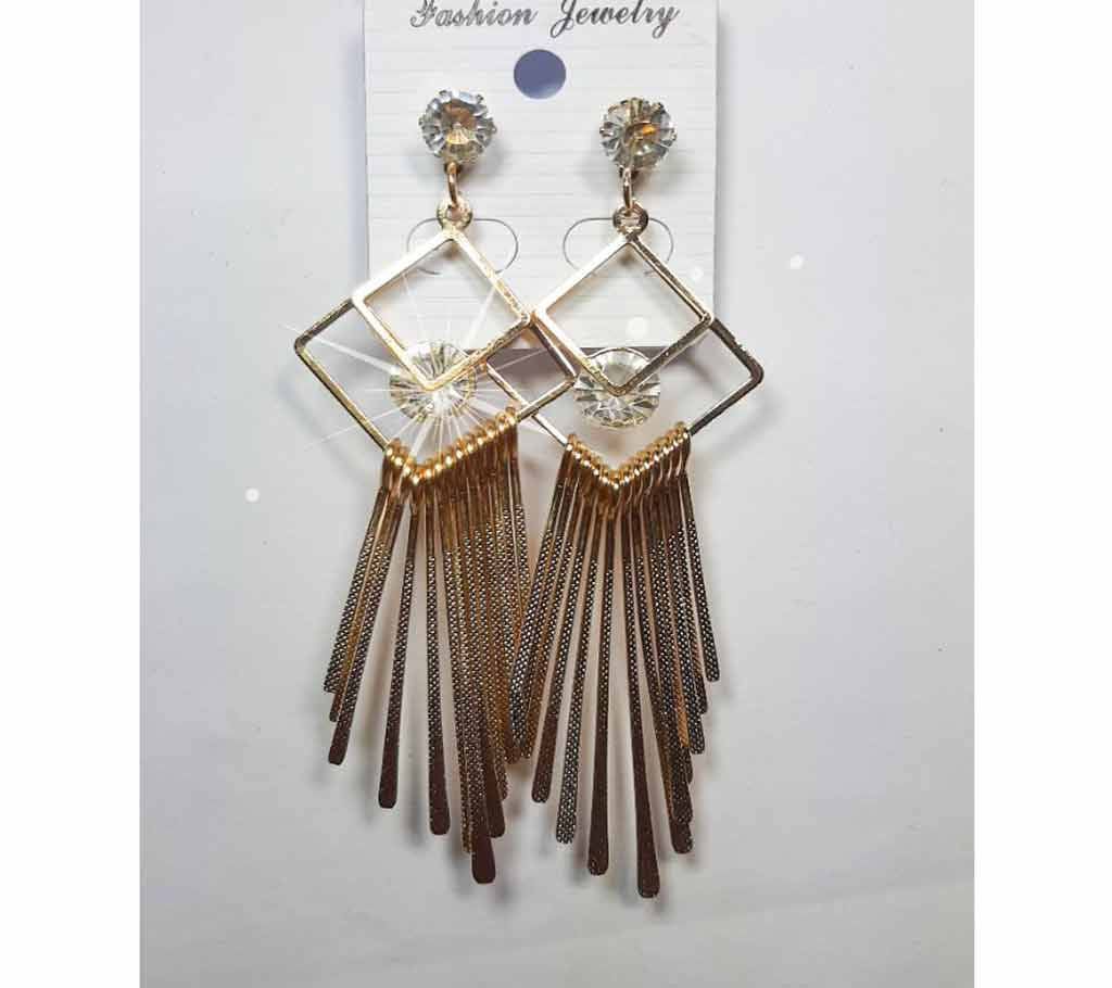  Stone Metal Earring