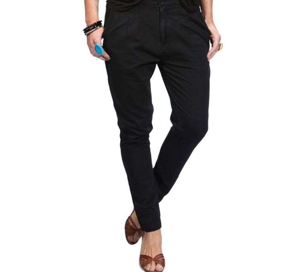 Ladies Gabardine Pant Black color