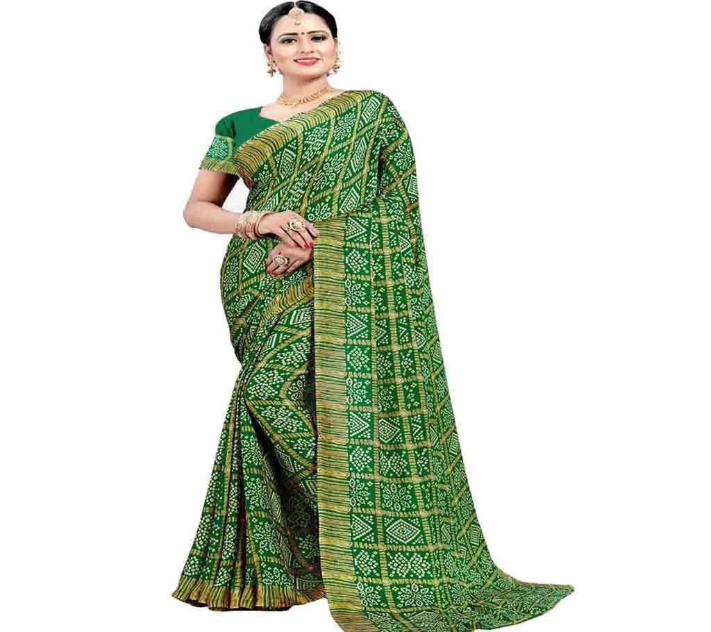 Indian Chundri Silk Saree  124  SGM1 With Blouse Pcs