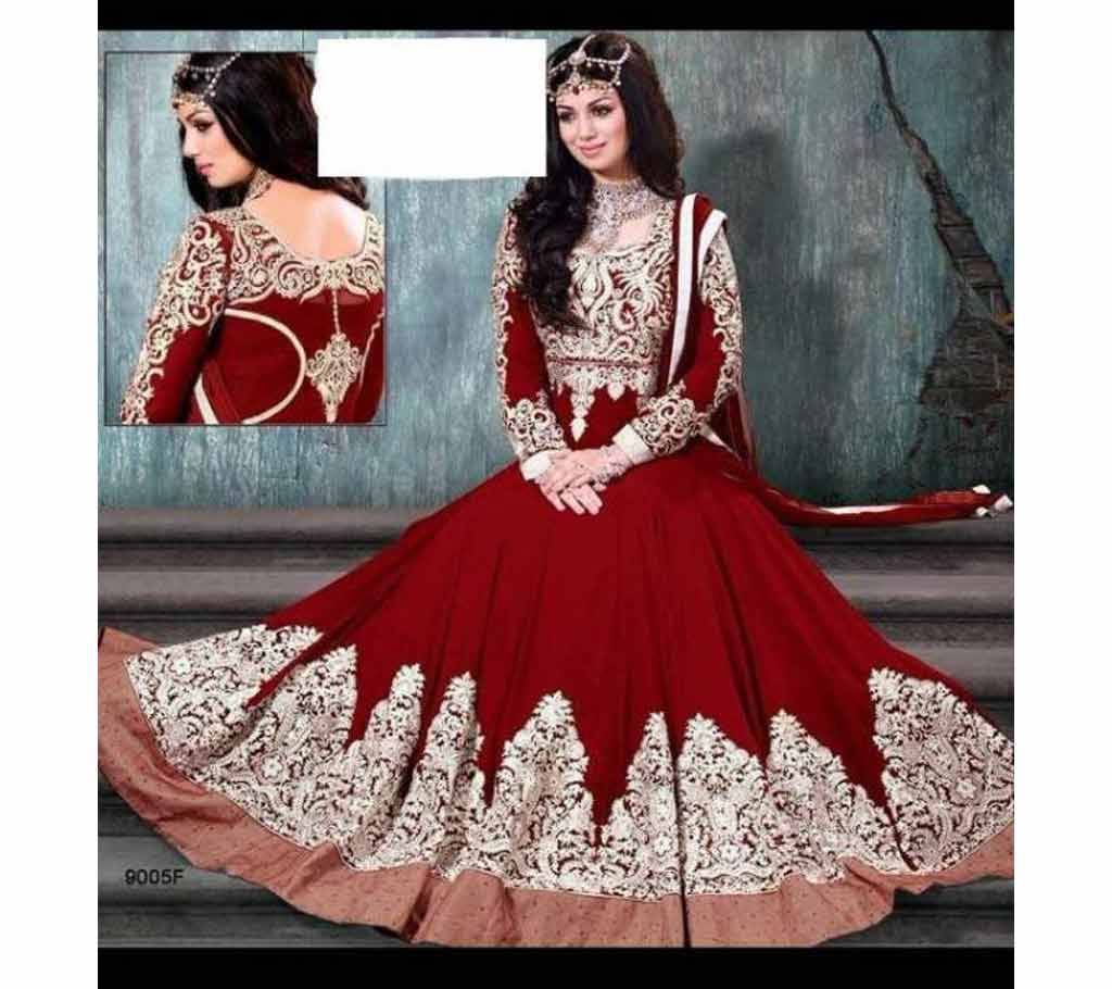 Unstitched Anarkoli three pc