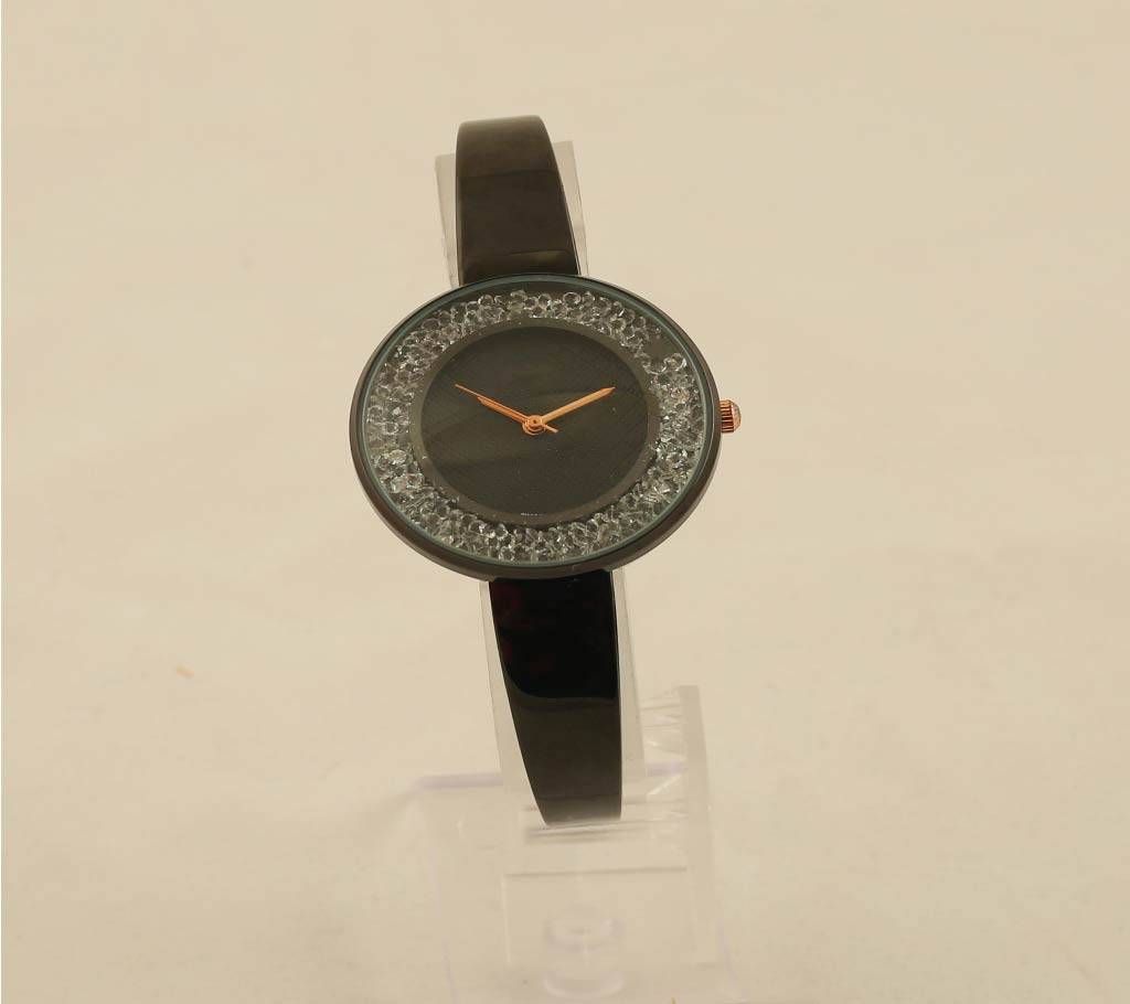 Full Black Color Watch for Ladies