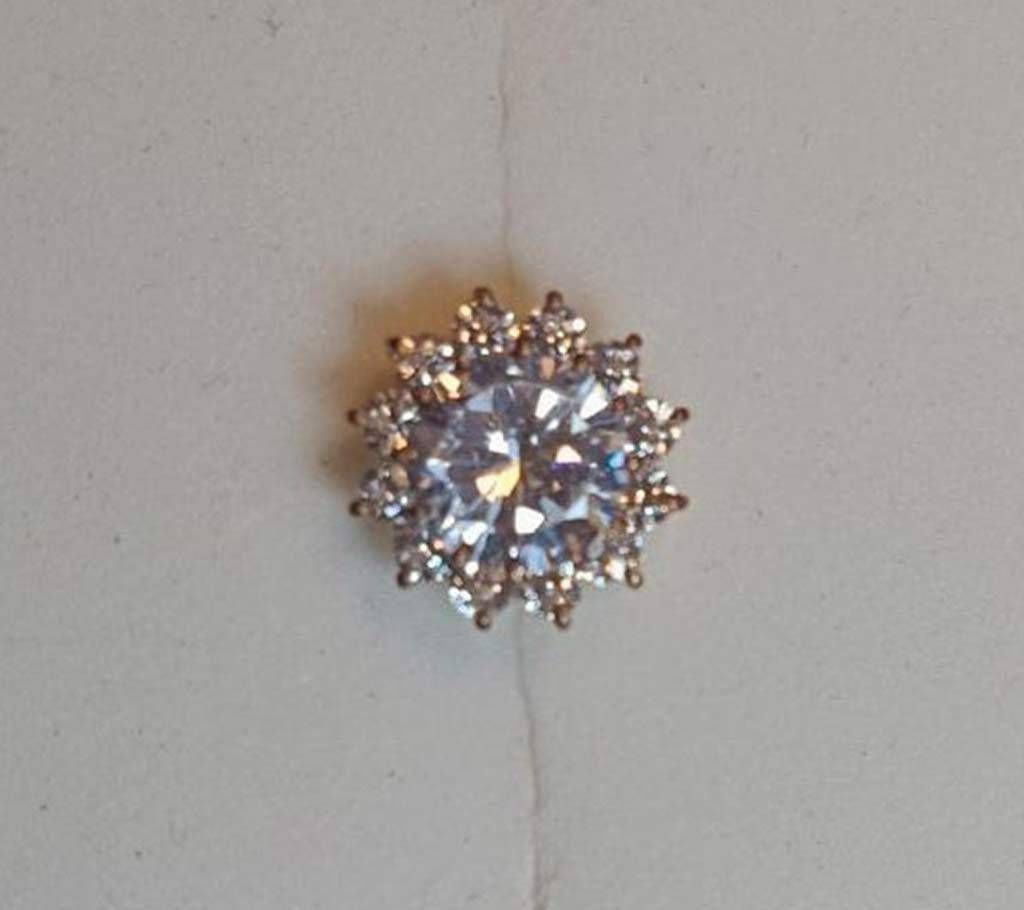 18k Gold 13 Stones Dimondcut Zircone Stones Nosepin