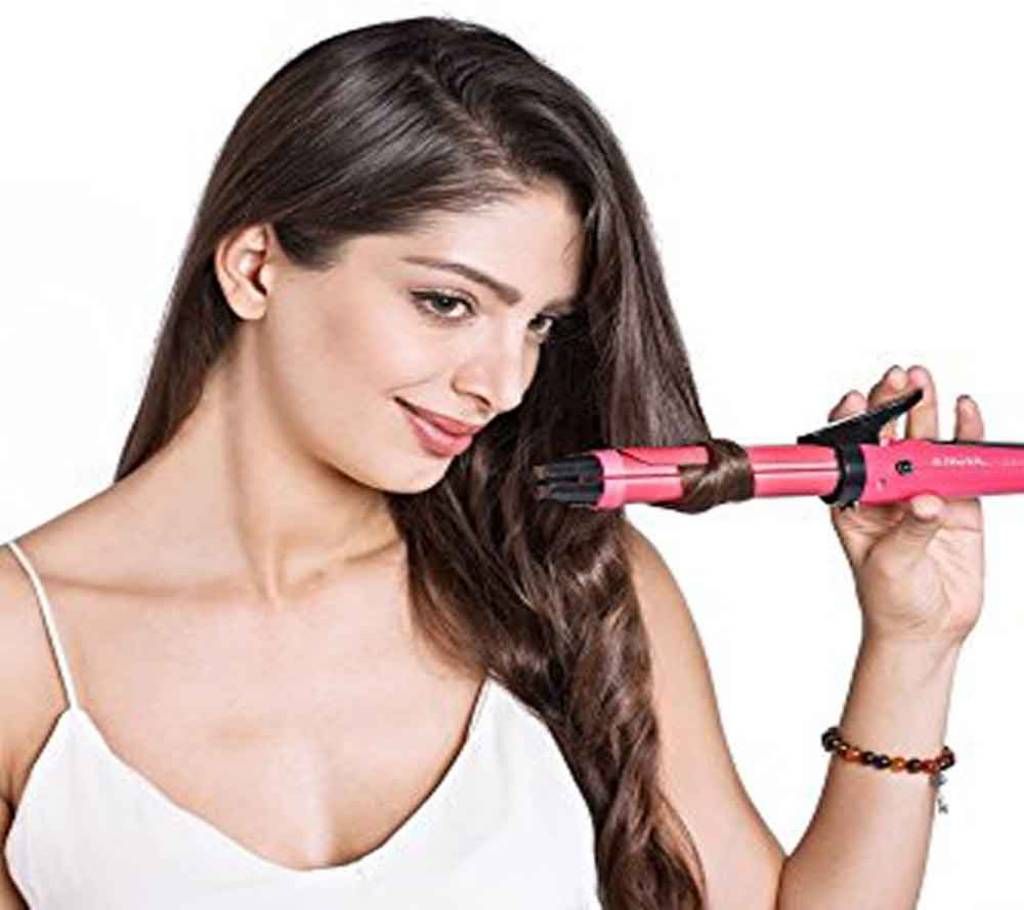2 In 1 Hair Straightener with Curling Iron 