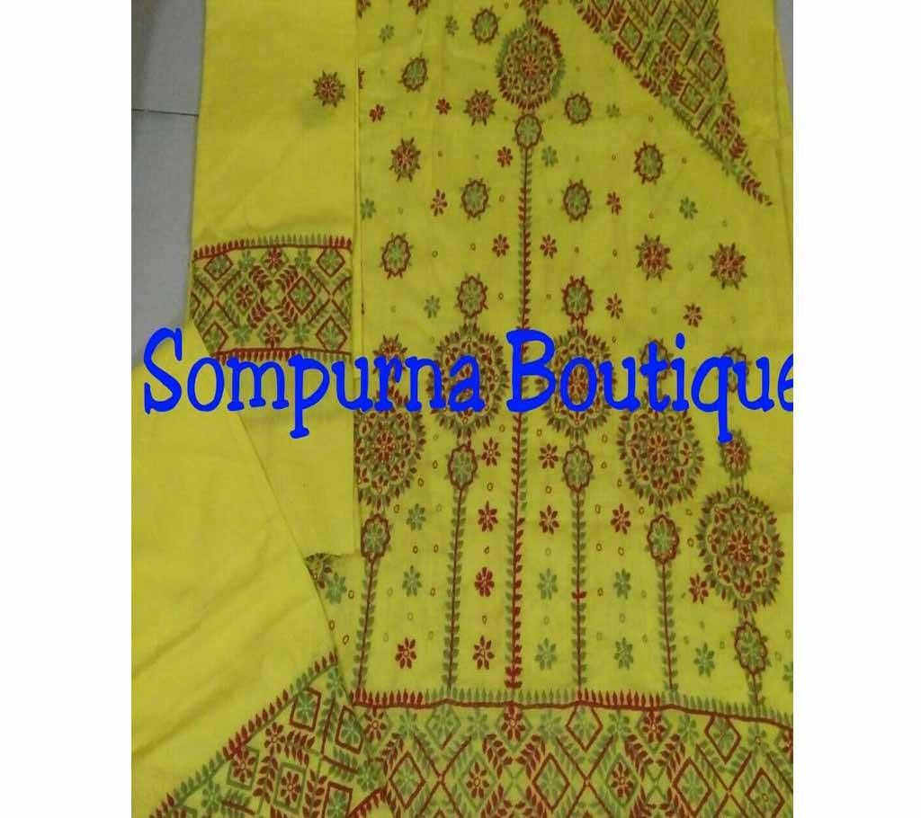 Hand stitch Cotton Three Piece