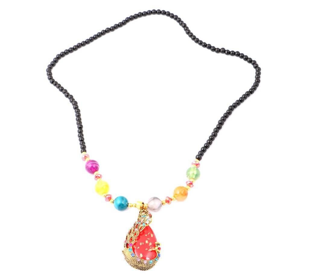 Peacock Shaped Stone Setting Pendant 