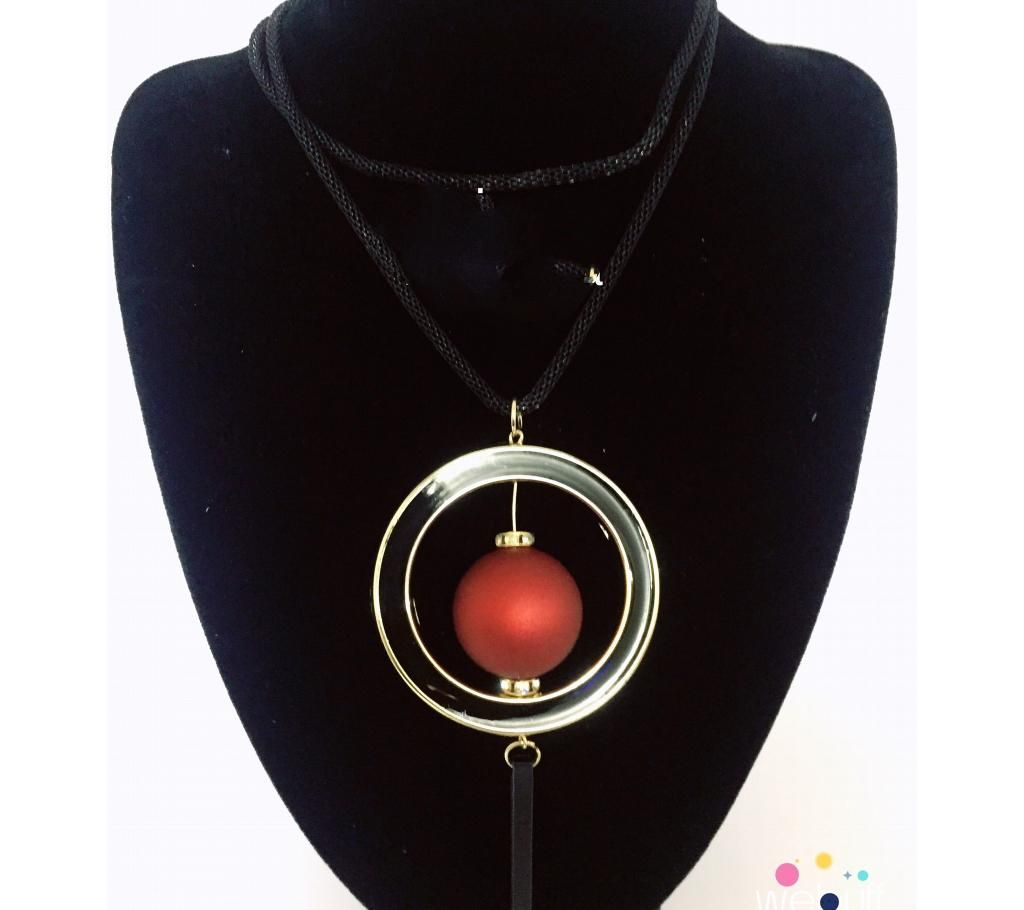 Single Bead Long Pendant 