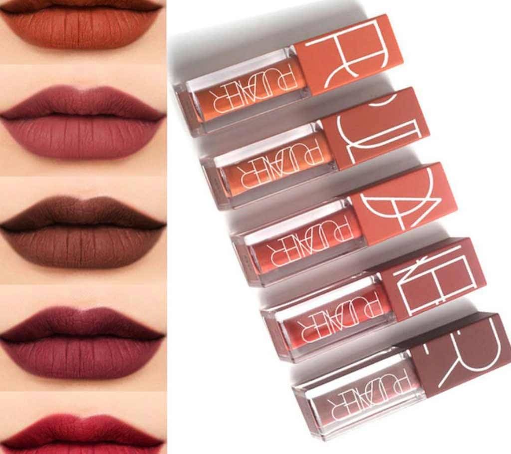 Pudaier Waterproof Women Matte Lipstick 5 pieces 