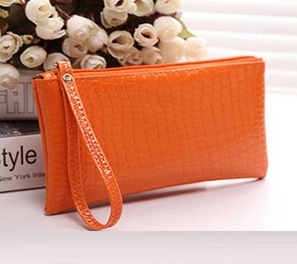 Mini Crocodile Purse Orange