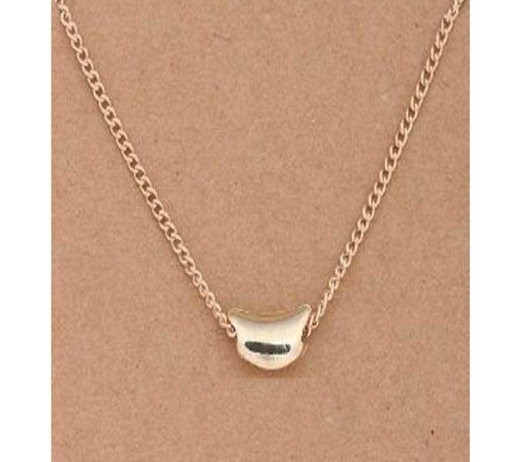 Hot Sale Sparkling Beans Seeds Pendant necklace gold-color Clavicle Chains Statement Necklace Women Jewelry