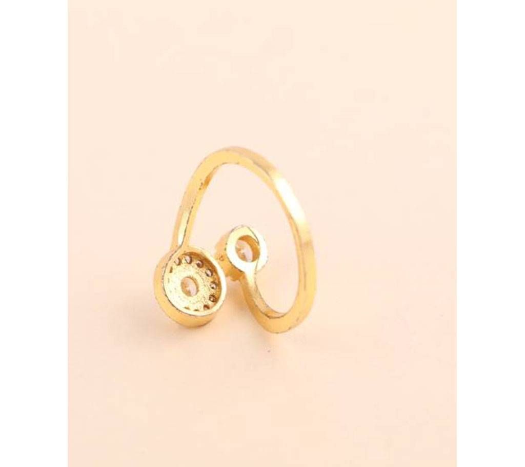 american diamond cut finger ring-652