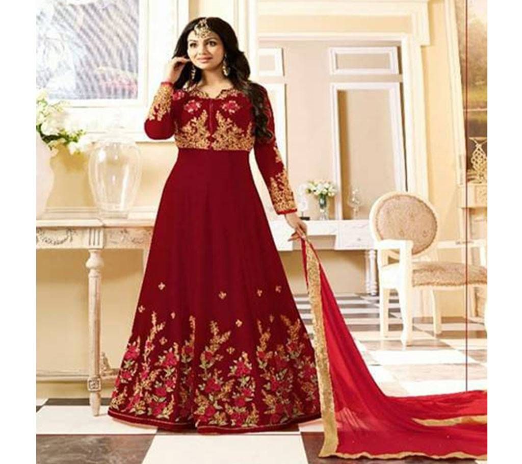 Unstitched (copy) Gorgeous Embroidery Georgette Anarkoli Dress ARAV 111C