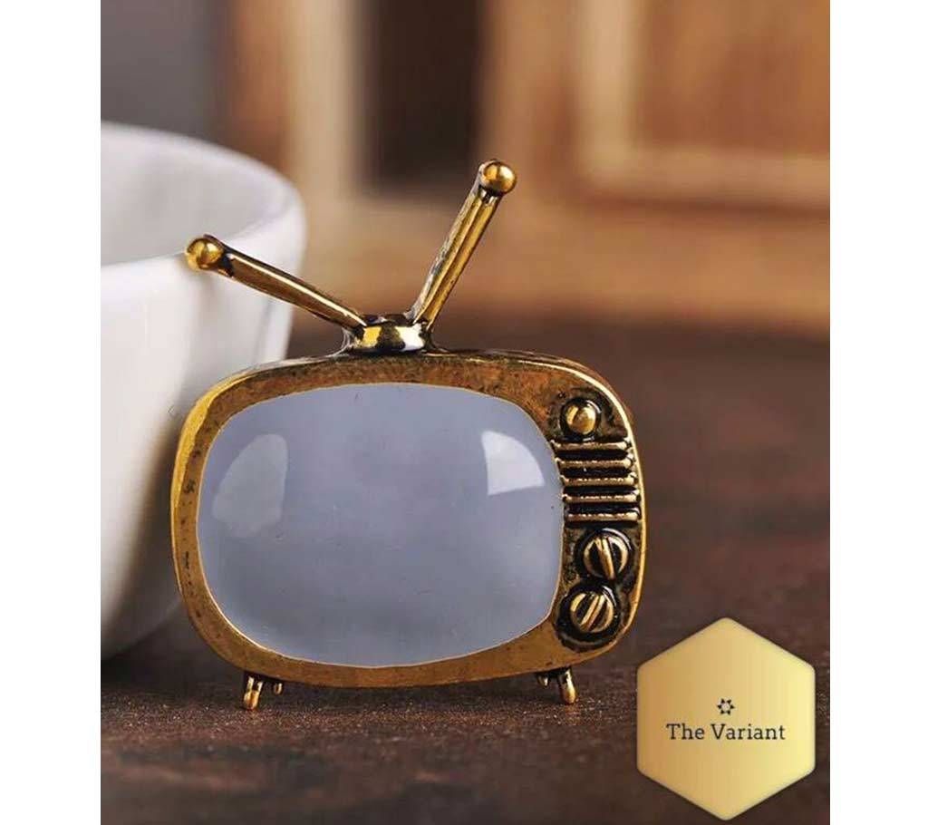Stylish television (tv) brooch