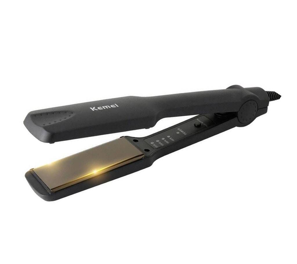 Kemei KM-329 Professional Electric Hair Straightener - Black