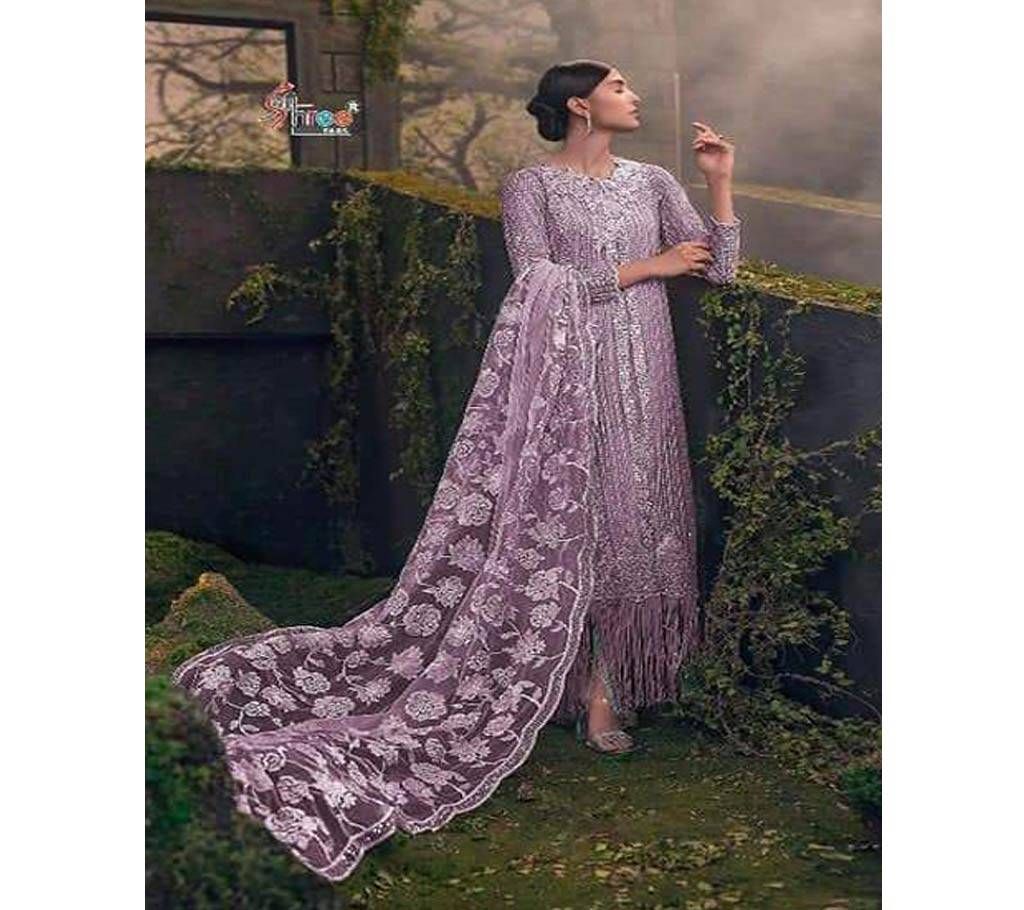 Indian 4pcs Unstitched Cotton Suit