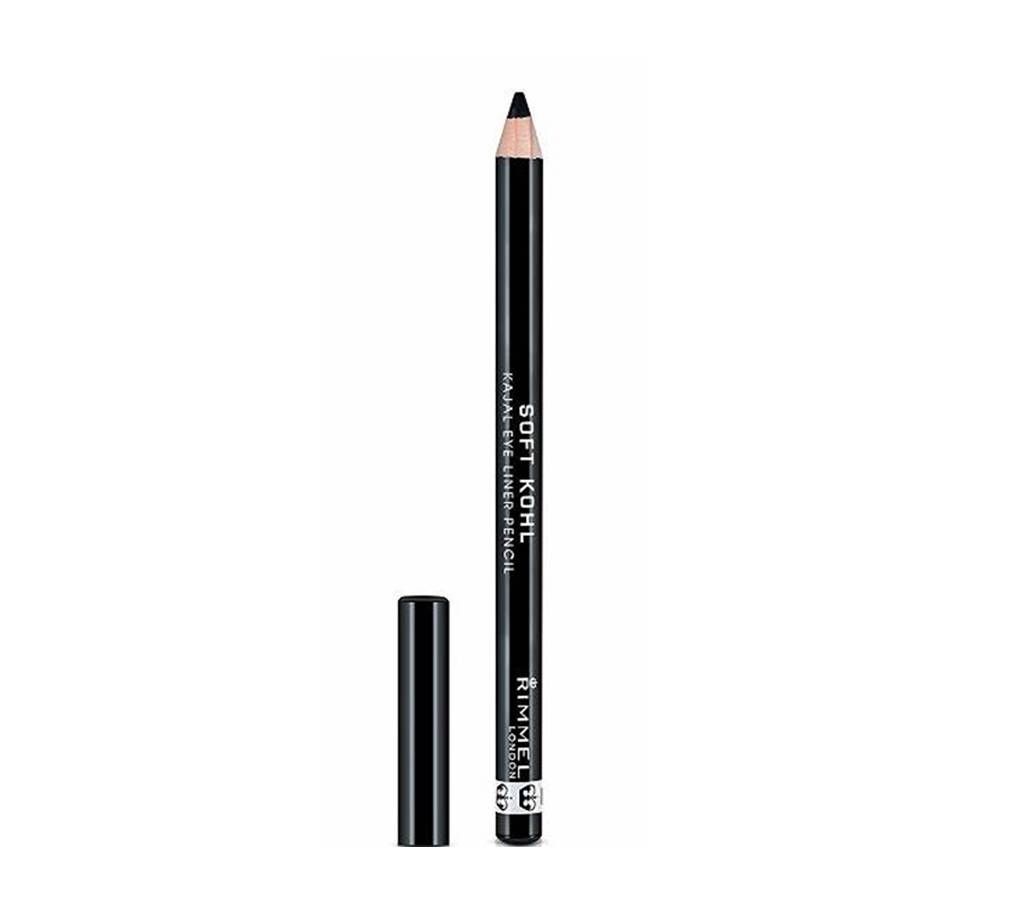 Rimmel Soft Khol Kajal Eyeliner Jet Black- Italy (1 Pencil)