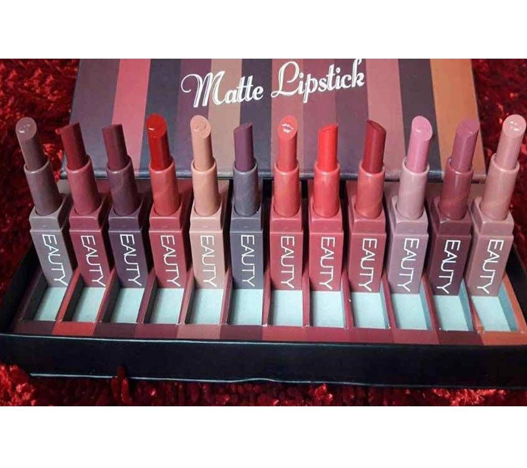 Huda beauty 12pcs Creamy Lipstick Set Malaysia