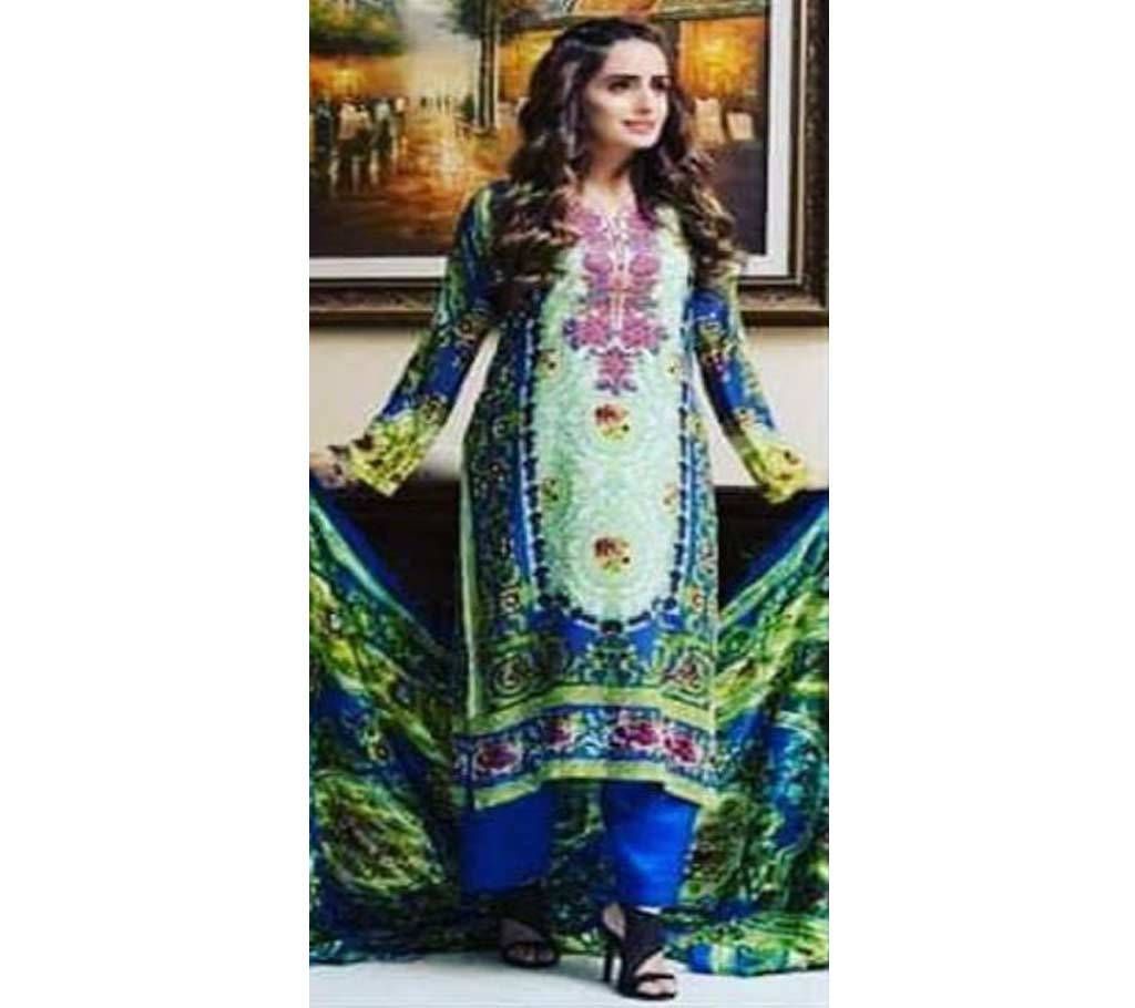 Rana Arts Camellias Salwar Kameez- Pakistani (3 Pieces)