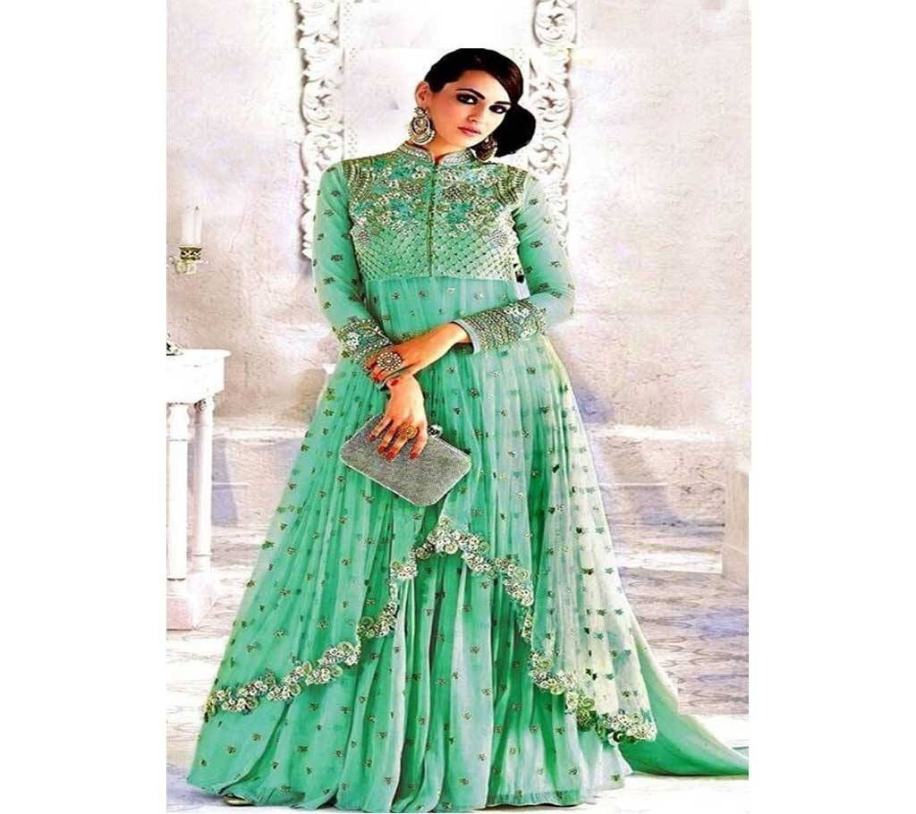 Unstitched Gorgeous Embroidery Georgette Lehenga RP 195 replica