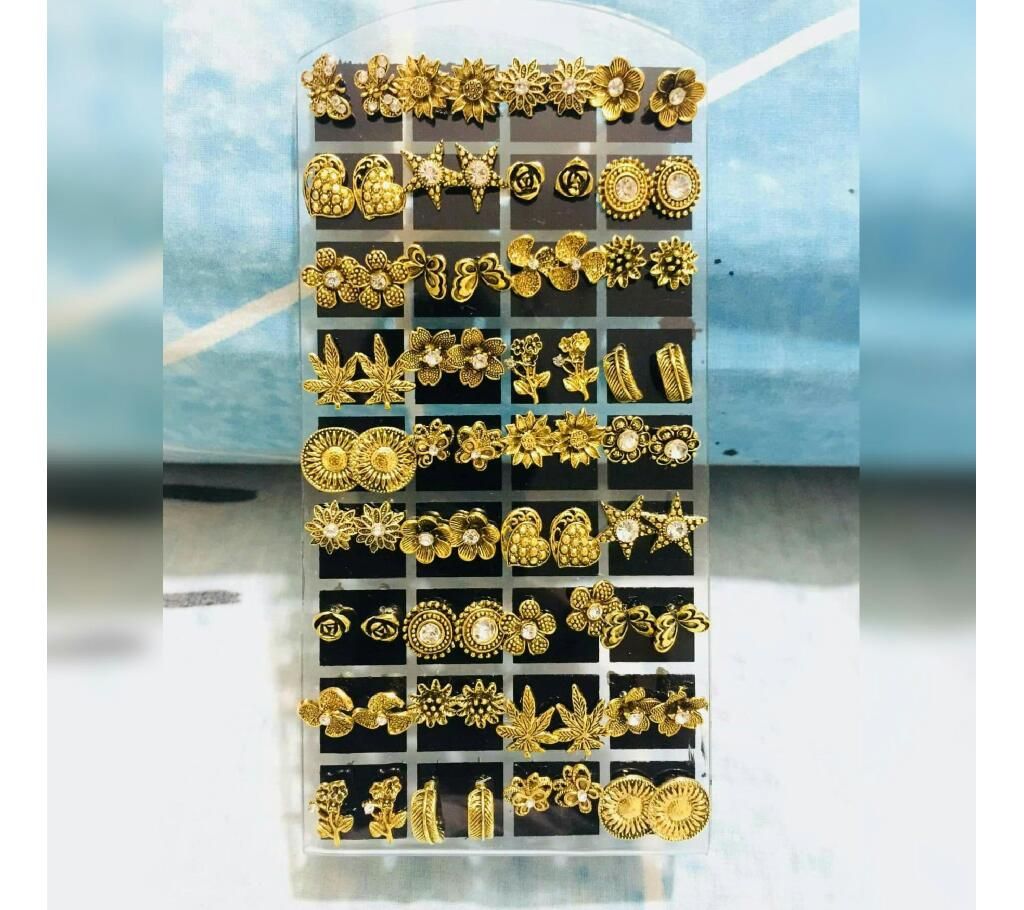 oxalate ear stud earring