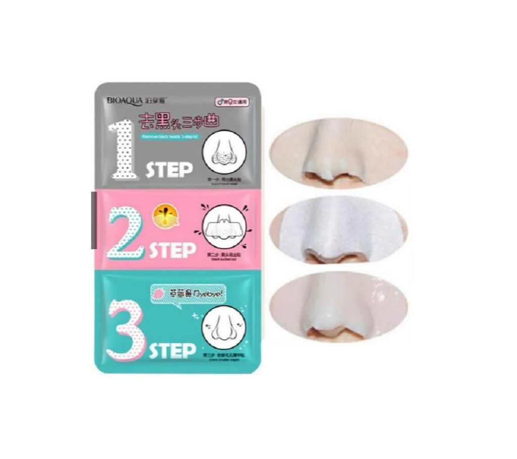 Bioaqua Blackheads and Whitehead Remover 3 steps mask