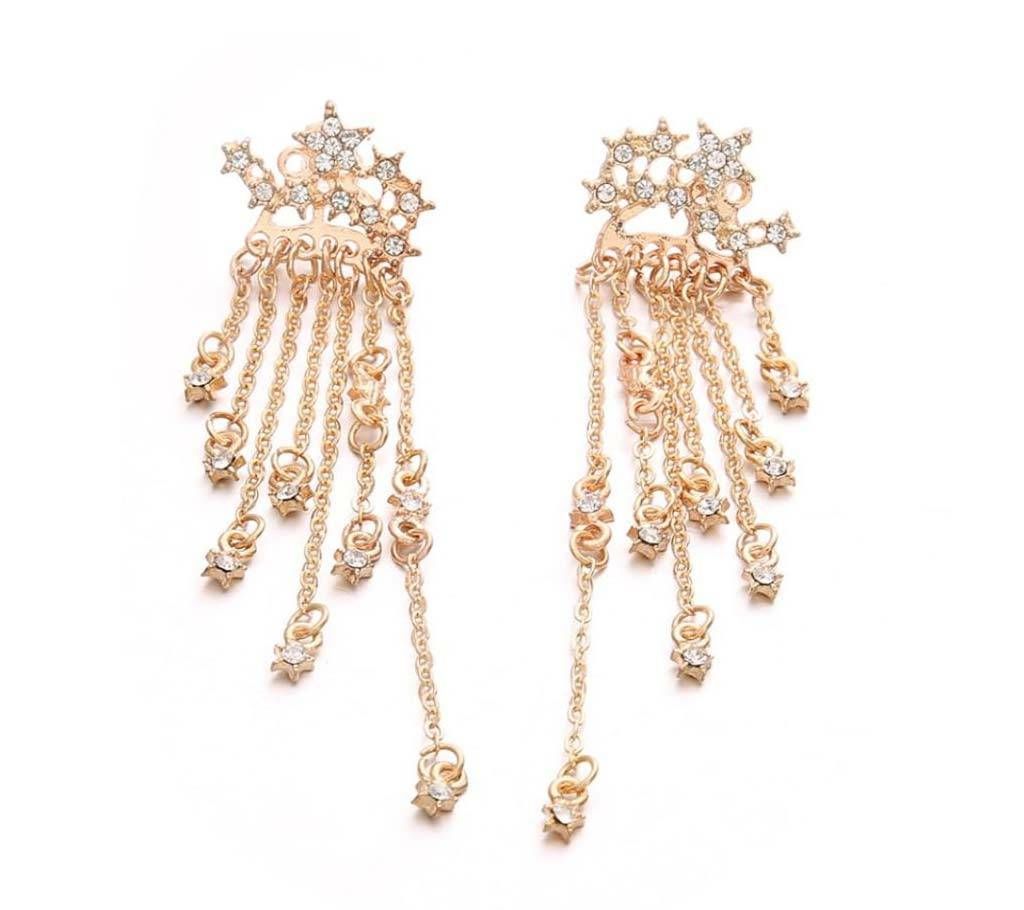 Shining stars tassels and hanging fine earrings