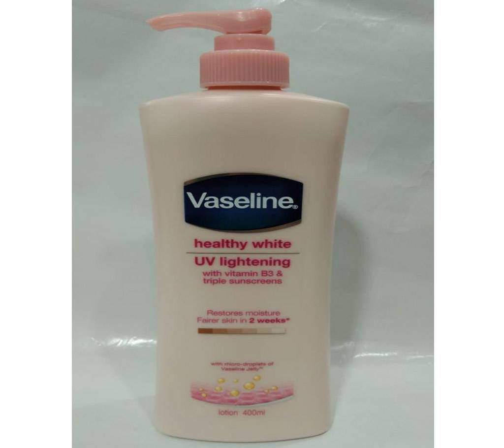 Vaseline healthy white UV lightening body lotion 400 ml thailand