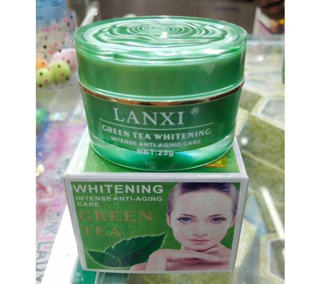Green tea Whitening Night Cream,-25gm-Taiwan