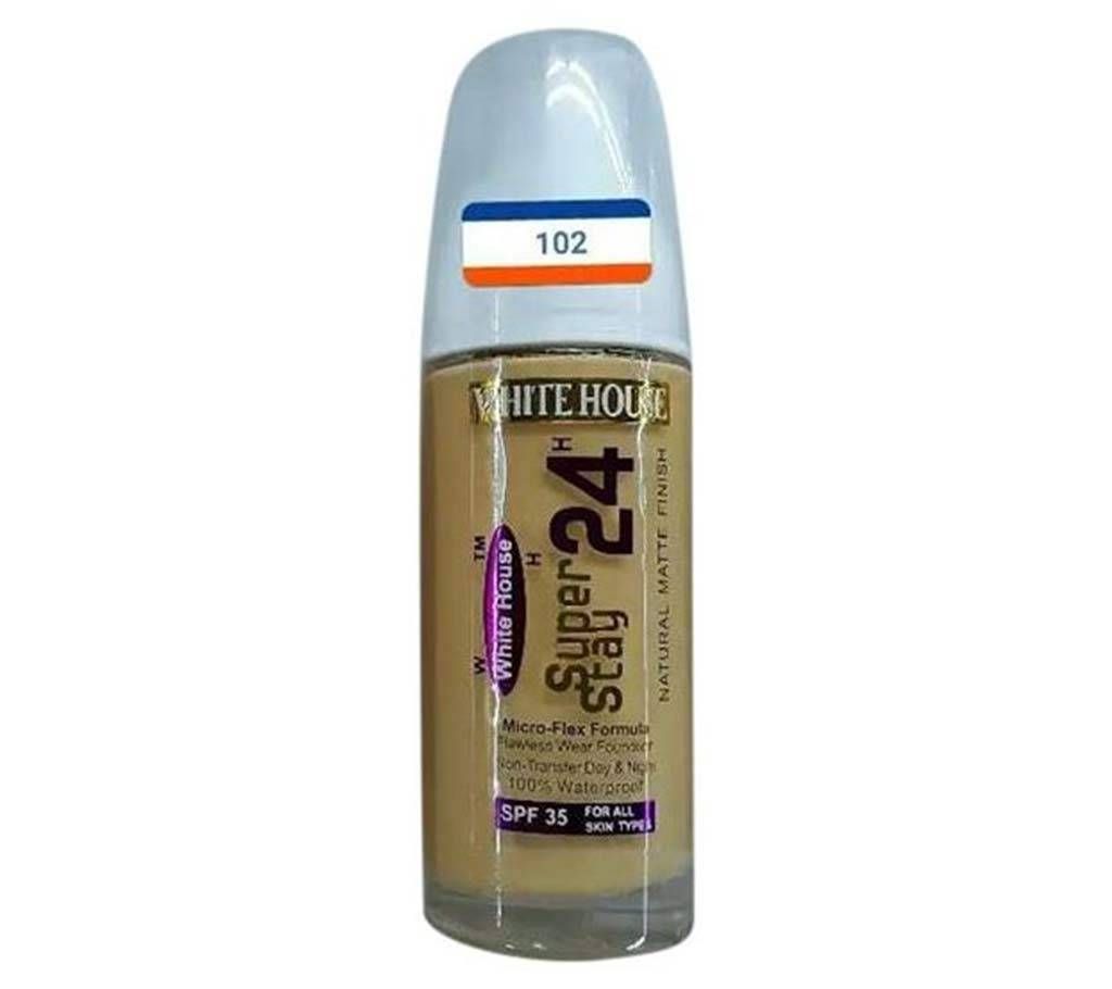 White house super stay 24H natural matte finish lhquid  foundation No 102  28 ml USA