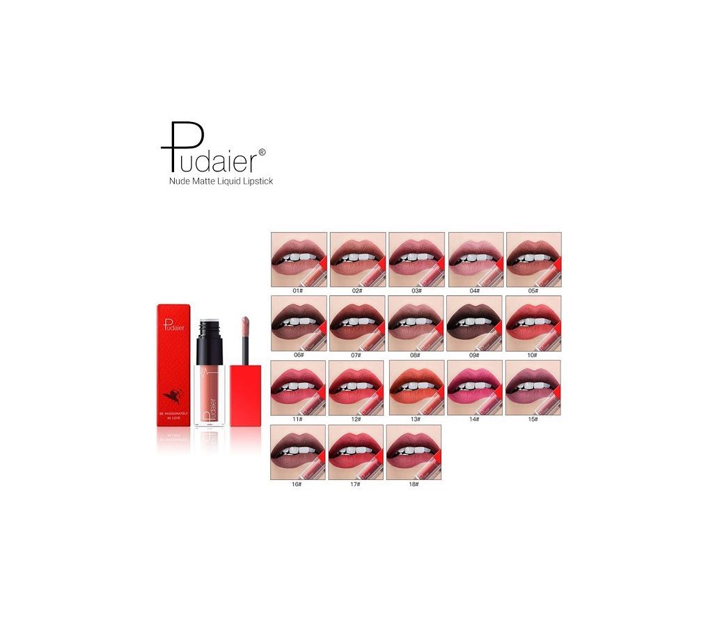 25% OFF Pudaier Nude Matte Liquid Lipstick (P1210)