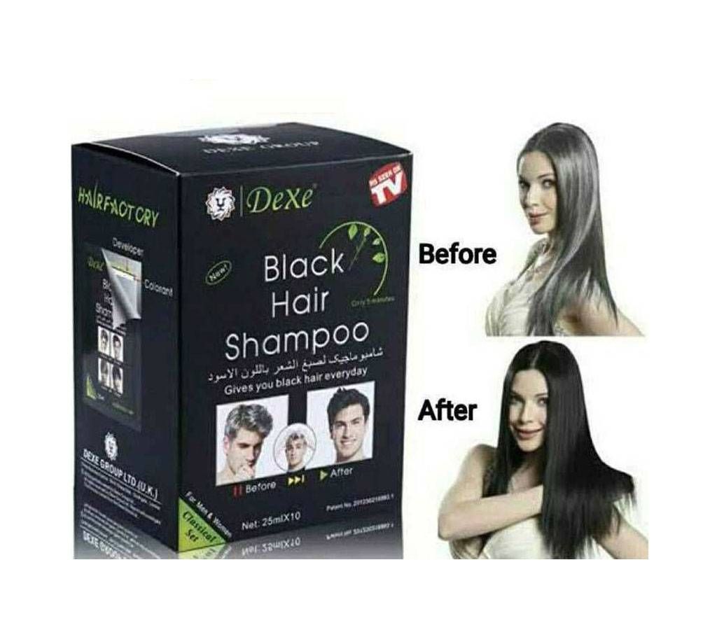 Dexe-black-hair-shampoo-25ml-uk-10pcs