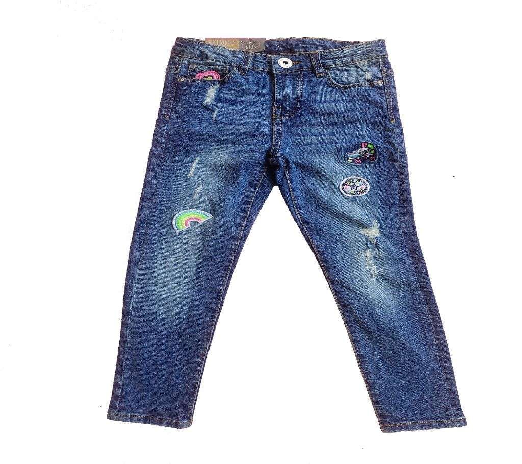 Girls Stretch Jeans Long Pant