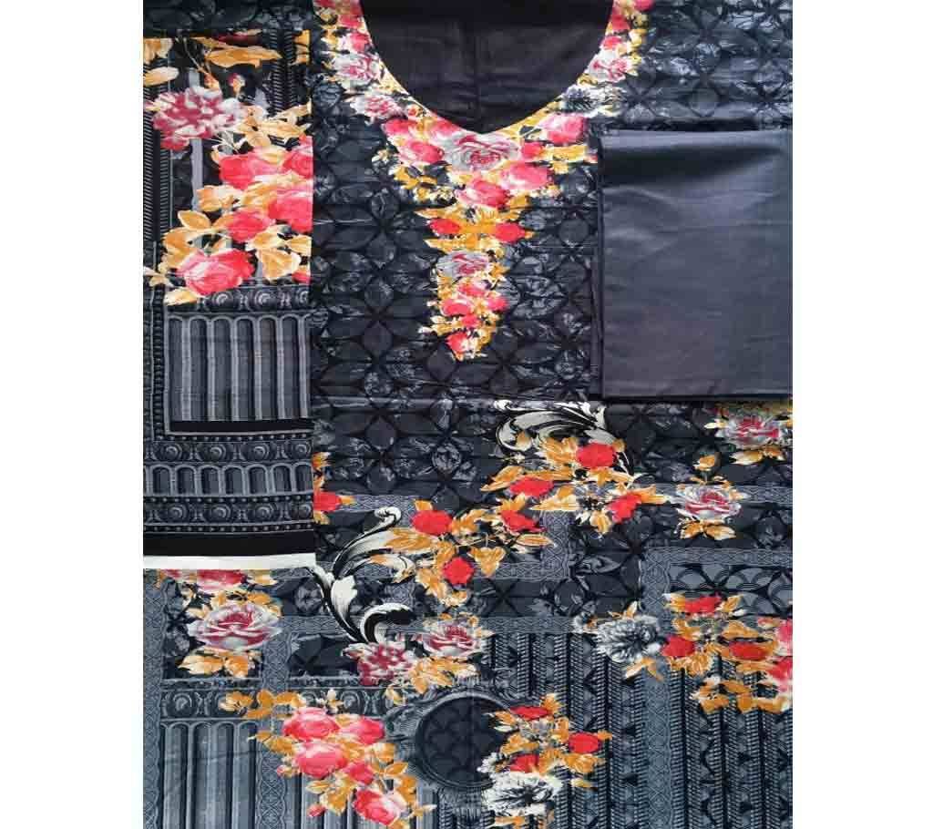 Unstitched Cotton Lawn 3Pcs-CLN003
