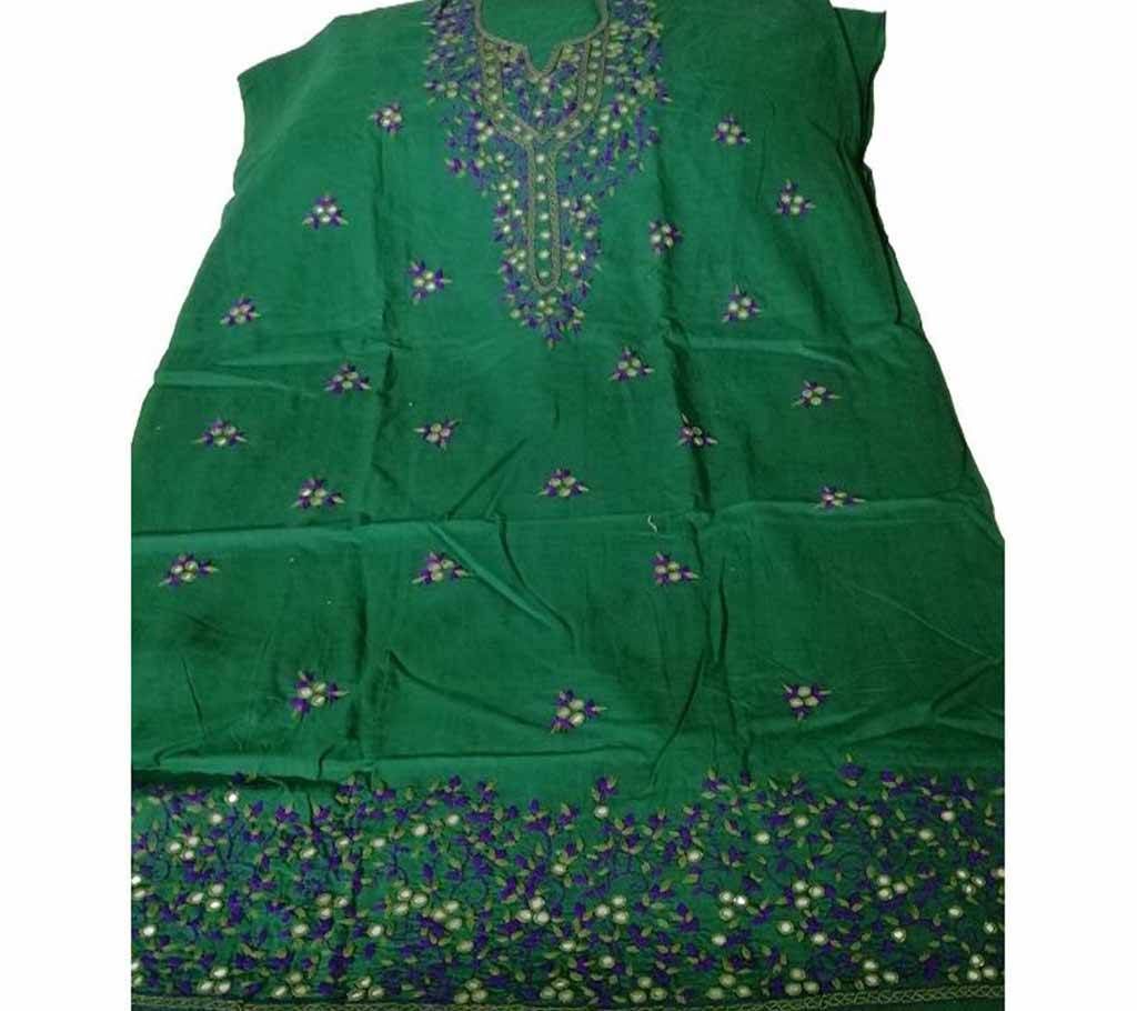 Unstitched Cotton Single Kamiz Kurti - Kamiz 