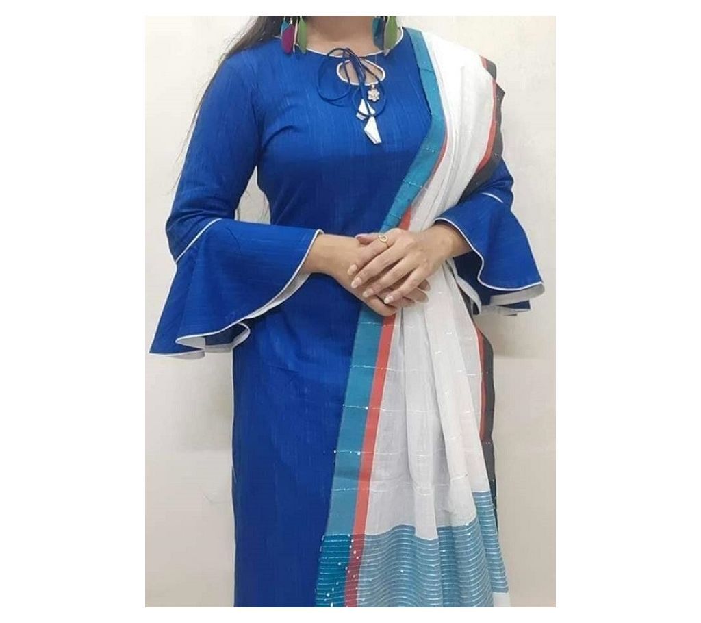 Homemade Tat Original Cotton Multi Color Deshi Shalwar Kameez.-7