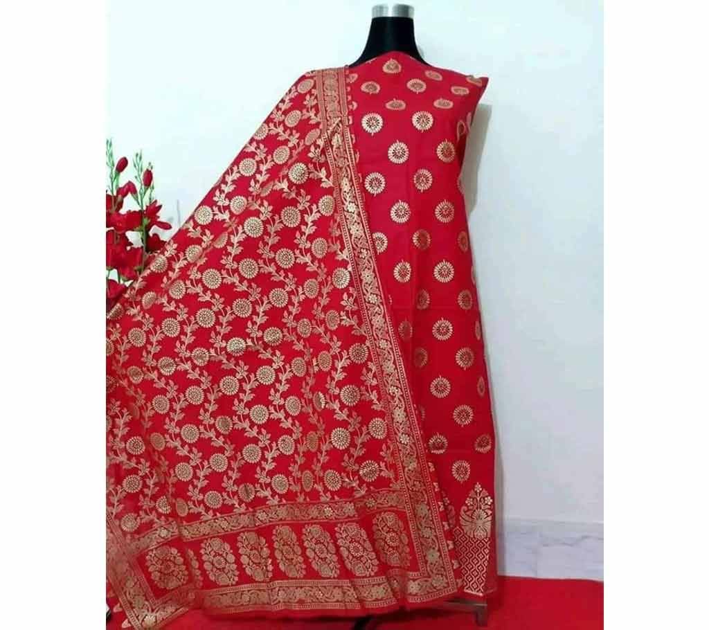 Katan Skin Print Cotton Shalwer Kameez for Women-13