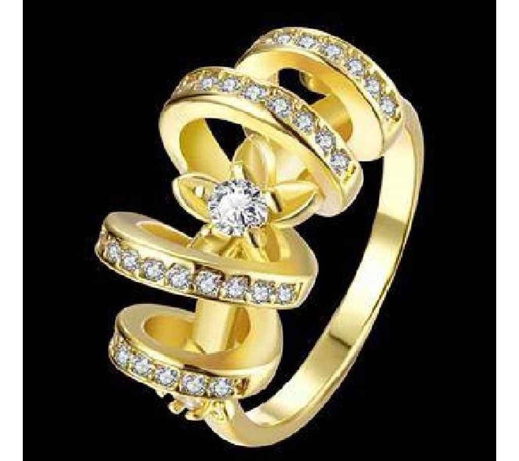 Gold Plated Zircon Finger Ring